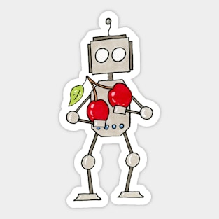 Cherry Bot Sticker